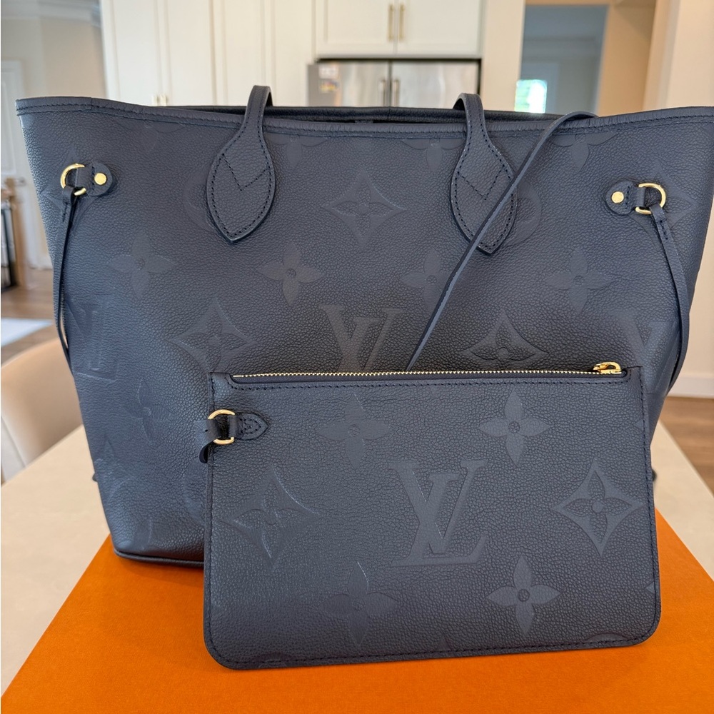 Louis Vuitton Blue Monogram Tote Bag